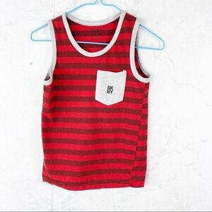 [DKNY] Red Striped Tank